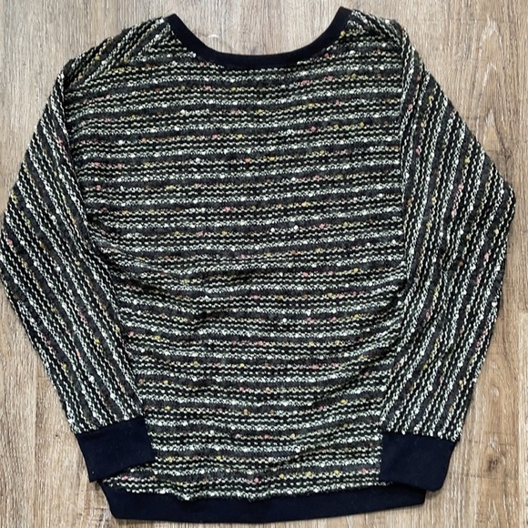 COPY - Sanctuary Black Metallic V Neck Sweater XS - Picture 5 of 8